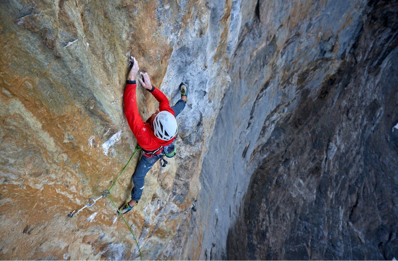 Jacopo Larcher and Barbara Zangerls repeated "Odyssee" on the Eiger North Face